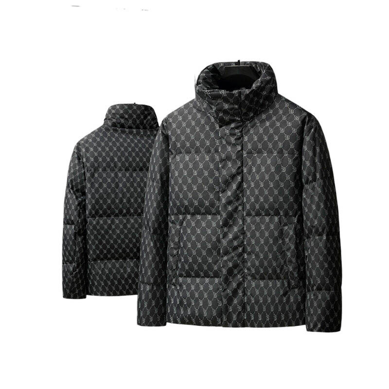 2025冬装新款潮牌ins港风潮时尚印花羽绒服夹克加厚外套H01-P140,男装羽绒服,星座1210A