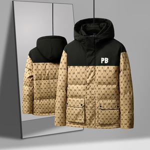 挂拍冬季新款潮流保暖加厚时尚90%白鸭绒羽绒服夹克外套H303-P160