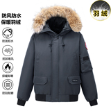 冬装新款飞行夹克青年男上衣短款加厚保暖修身羽绒服潮9099-P130，男装夹克，星座1210A