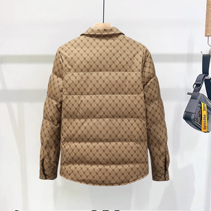 2025冬季新款男士潮牌白鸭绒羽绒服青年时尚夹克外套男H328-P130