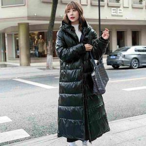 北电同款校服团体服队服定制款可二开长款亮面棉衣潮my30-P110图片