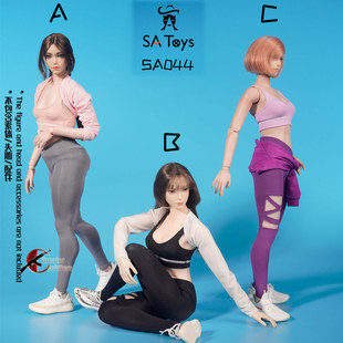 现货 SA Toys 044A/B/C 1/6女兵人 修身瑜伽服 适合耐操AT202 201