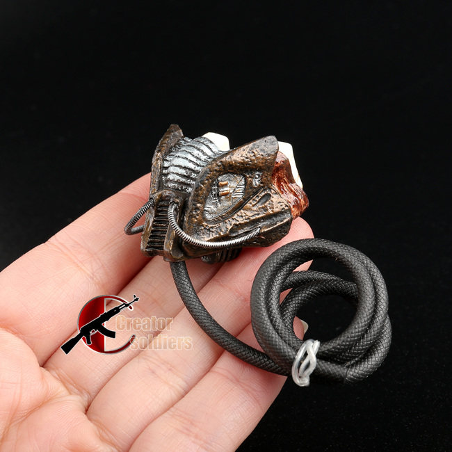 森哥 1/6 兵人 HT 新版 铁血战士2 P2 花蟹 断手 呼吸器 面罩模型