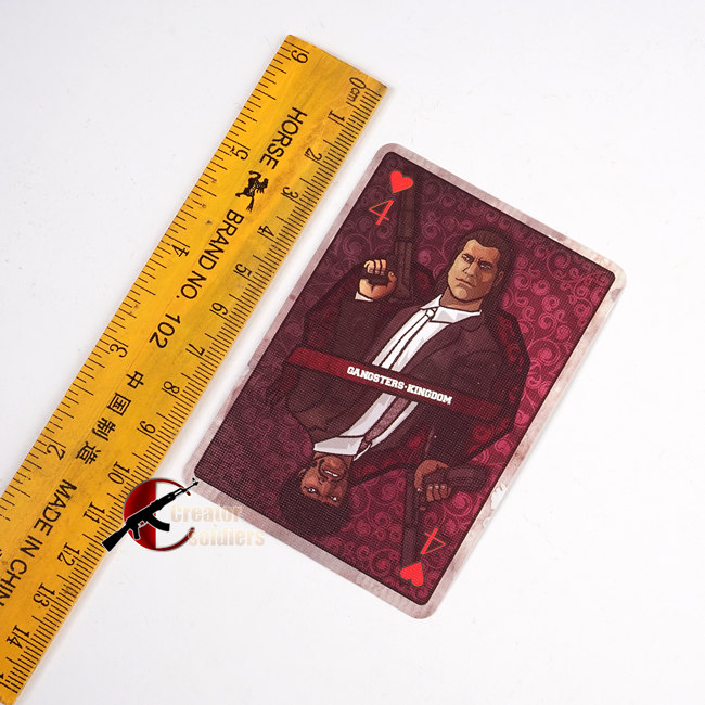 DAMTOYS DAM GK015 1/6 黑帮王国 红桃4 文森 科尔 1:1扑克 场景