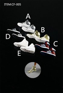 森哥 1:6 女兵人散件 女士休闲鞋 板鞋 运动鞋 CF-005 仅鞋子现货