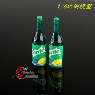 森哥 1/6 兵人模型 柠檬汽酒酒瓶 场景道具 摆件 现货