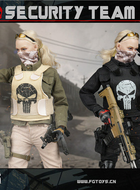 【现货】Fire Girl Toys 1/6 女兵 FG050 VIP 安全保障小组 套装