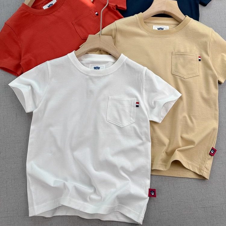 纯棉~120码 精梳~出口品质  男童夏季圆领短袖T恤 纯色休闲百搭,童装/婴儿装/亲子装,T恤,淘宝优惠券,粉丝福利购,淘宝优惠卷