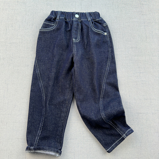 110 170 男童秋装 环保印染 中大童春秋裤 原色牛仔裤 新品 不易掉色