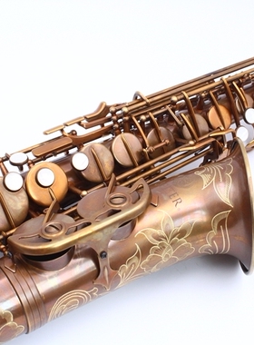 No.223 台湾 杰普特 f1 中音 萨克斯 石森复古裸铜 风格 雕花