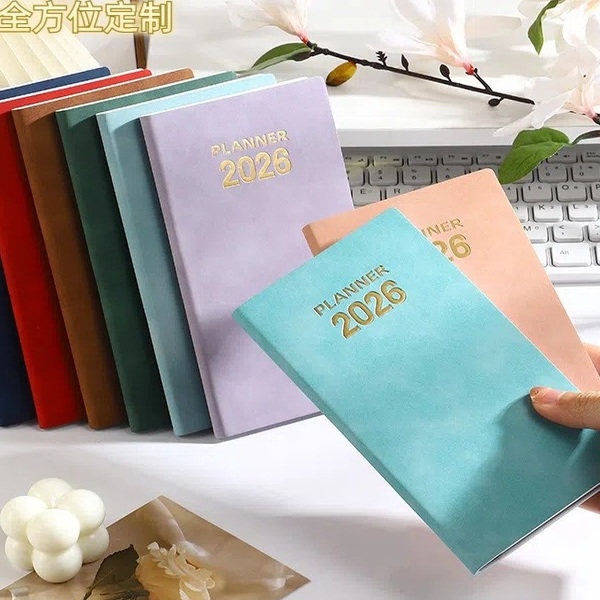2026英文 周计划本 A6 日程本笔记本 便携口袋本 365天计划小助手