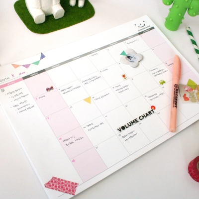 可撕桌面月计划日程记事本备忘本