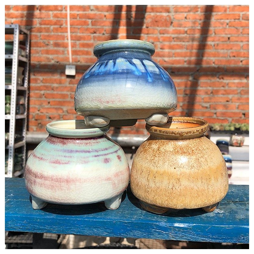 景德镇手工拉坯小奶罐收口圆口小老桩小高桩粗陶透气多肉花盆,鲜花速递/花卉仿真/绿植园艺,花盆,淘宝优惠券,粉丝福利购,淘宝优惠卷