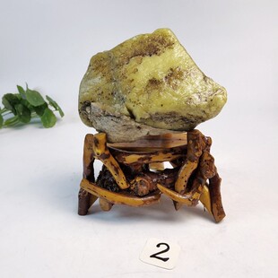 734-2辽阳水草花玉原石摆件手把件观赏石手镯吊坠挂件石料2.73斤