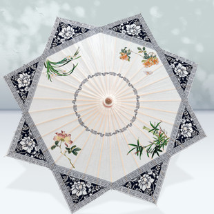 八角非遗手工油纸伞防雨防晒中式 国风复古风汉服舞蹈道具异形伞