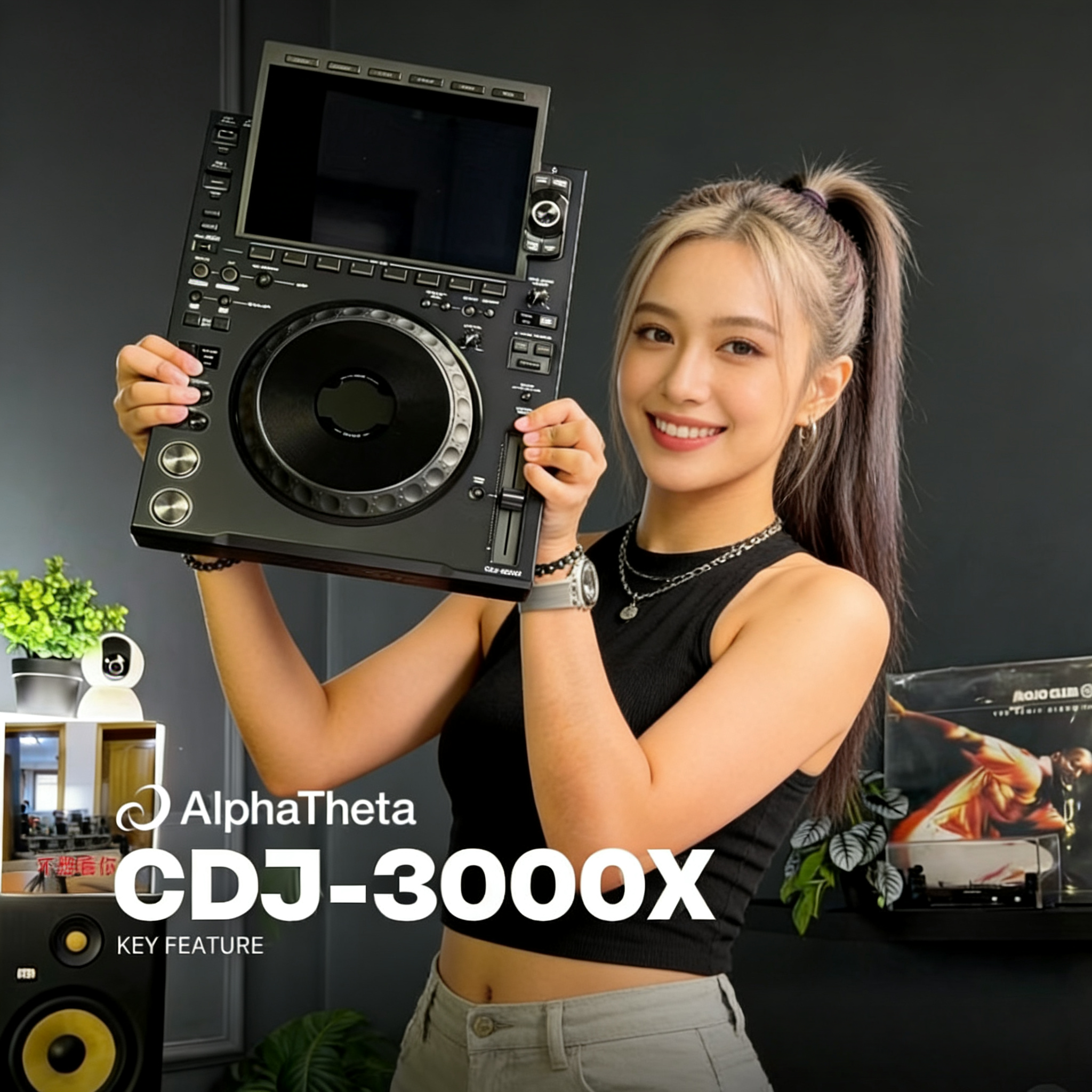 先锋CDJ3000X打碟机CDJ-3000X全新国行售后联保一年9英寸大触摸屏