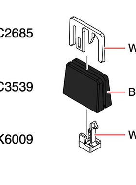 先锋配件DDJ800 1000 400 XDJXZ DJMS11 S7 S9 V10推子帽专用卡扣