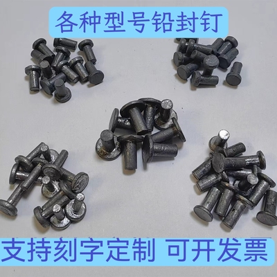 燃气表铅封钉铅封丁铅封冒一次性纯铅仪表防盗封塞煤气表封签