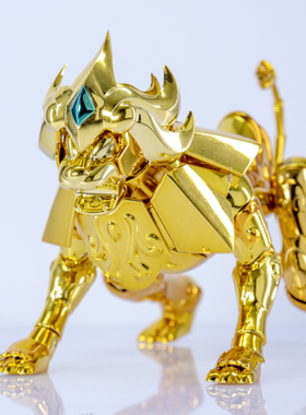 现货包邮国产传神圣衣神话 EX黄金圣斗士狮子座普色24K色圣衣形态