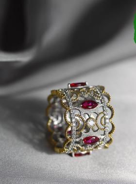 契拉提工艺宝石BU马眼双色蕾丝