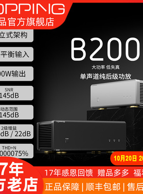 TOPPING拓品B200单声道纯后级功放专业hifi发烧 大功率放大器200W