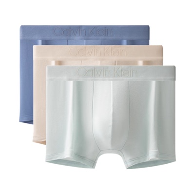 【黑标系列】CK内衣25秋季新款男三条装莱赛尔混纺低腰平角内裤