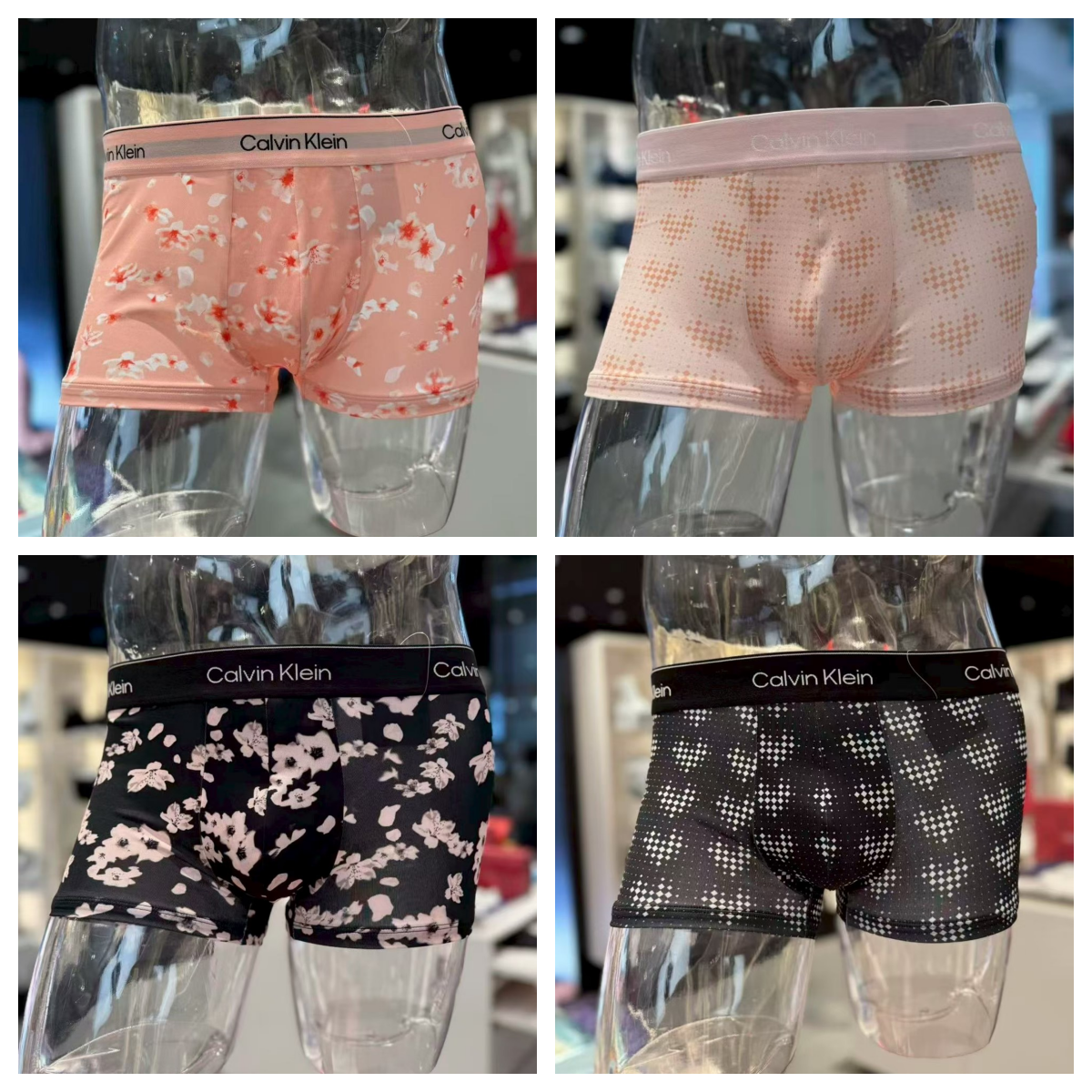 CK内衣25秋冬新款男士老花字母满印低腰防夹臀内裤NB4491,女士内衣/男士内衣/家居服,男平角内裤,淘宝优惠券,粉丝福利购,淘宝优惠卷