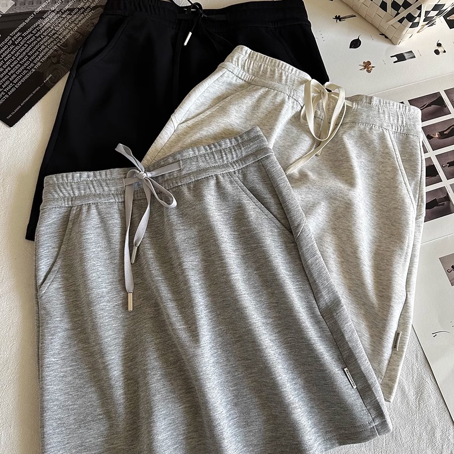 防走光带安全裤休闲运动短裙女2025夏季松紧腰卫裙宽松a字半身裙