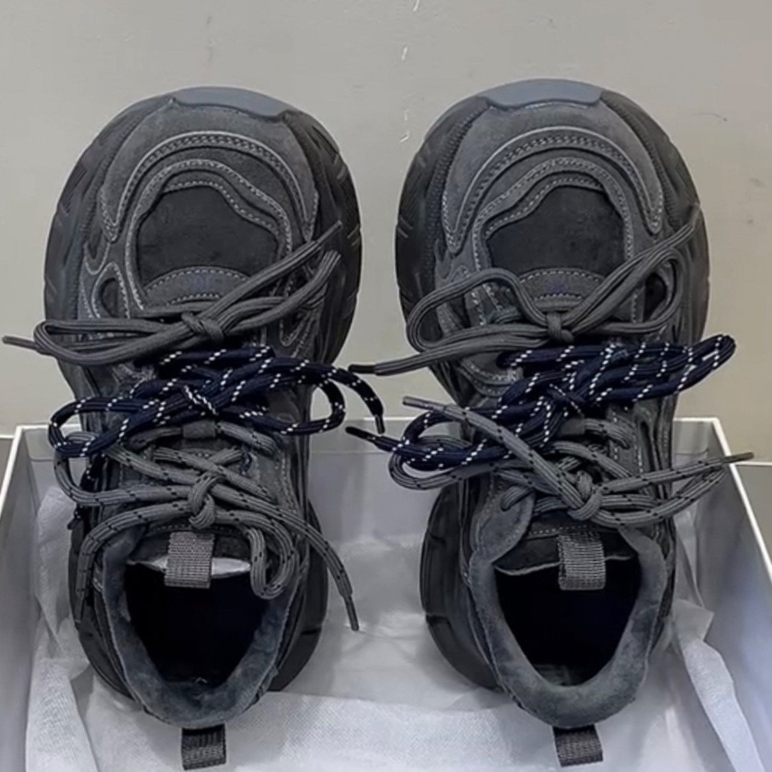 [明星同款]真牛皮女2025秋冬新复古百搭小个子灰色运动加绒休闲超,女鞋,老爹鞋,淘宝优惠券,粉丝福利购,淘宝优惠卷