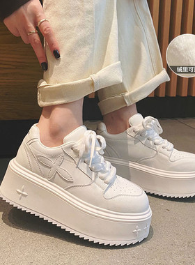 [明星同款]LOFTIME2026SPR1新品秋冬款7CM轻型减震厚底全皮加绒女