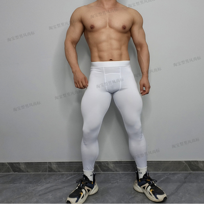 运动男士健身紧身打底裤深蹲训