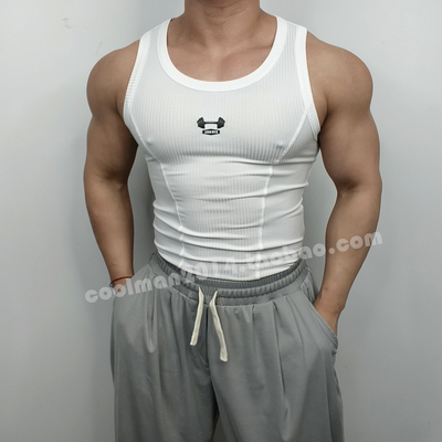 运动T男士健身螺纹背心无袖坎肩