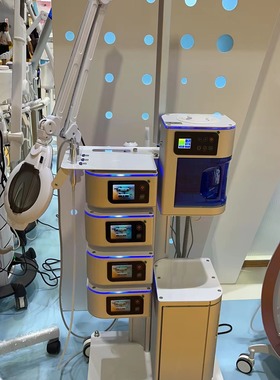 定制Sonia索尼娅H5008多功能组合7合一美容仪毛刷RF射频注氧喷雾