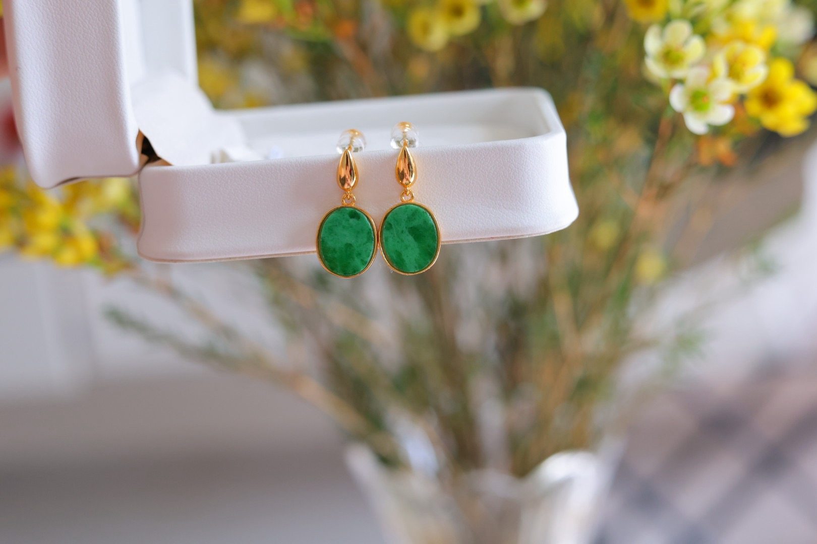 古风国风天然和田玉翡翠耳环耳钉,珠宝/钻石/翡翠,耳饰,淘宝优惠券,粉丝福利购,淘宝优惠卷