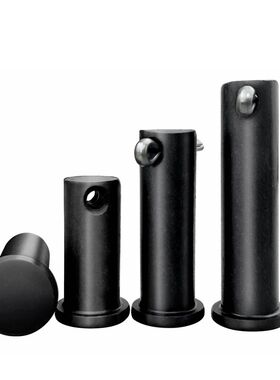 GB882黑色平头带孔销轴圆柱带孔销钉插销M4M6M8M10M12M30定位销