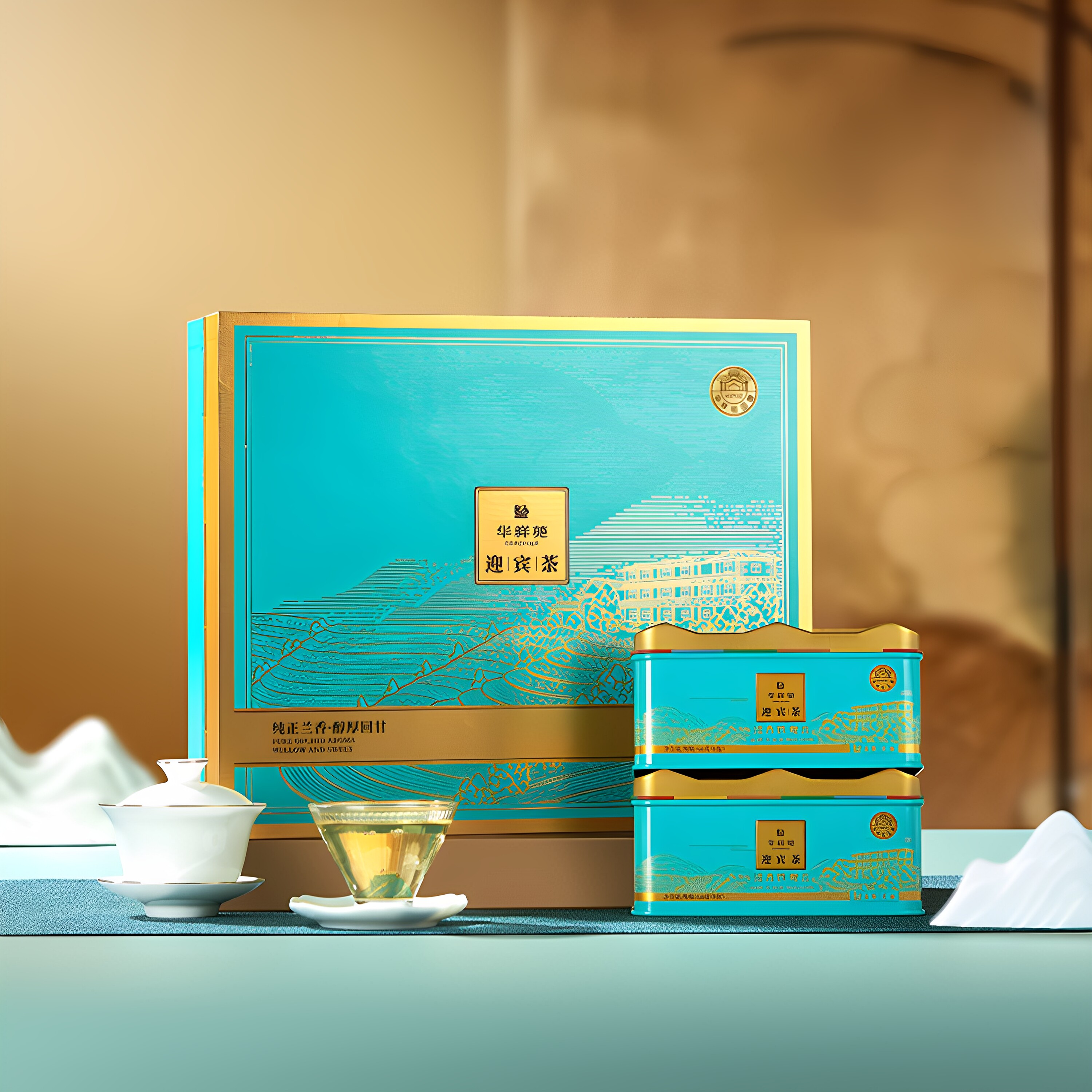 福建华祥苑茗茶茶叶-330g迎宾庄园茶清香铁观音(500)(3.0版)