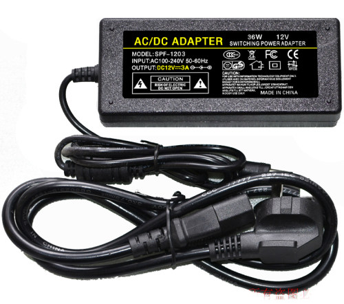 AC DC ADAPTER原装DC12V3A电源适配器型号SPF-1203