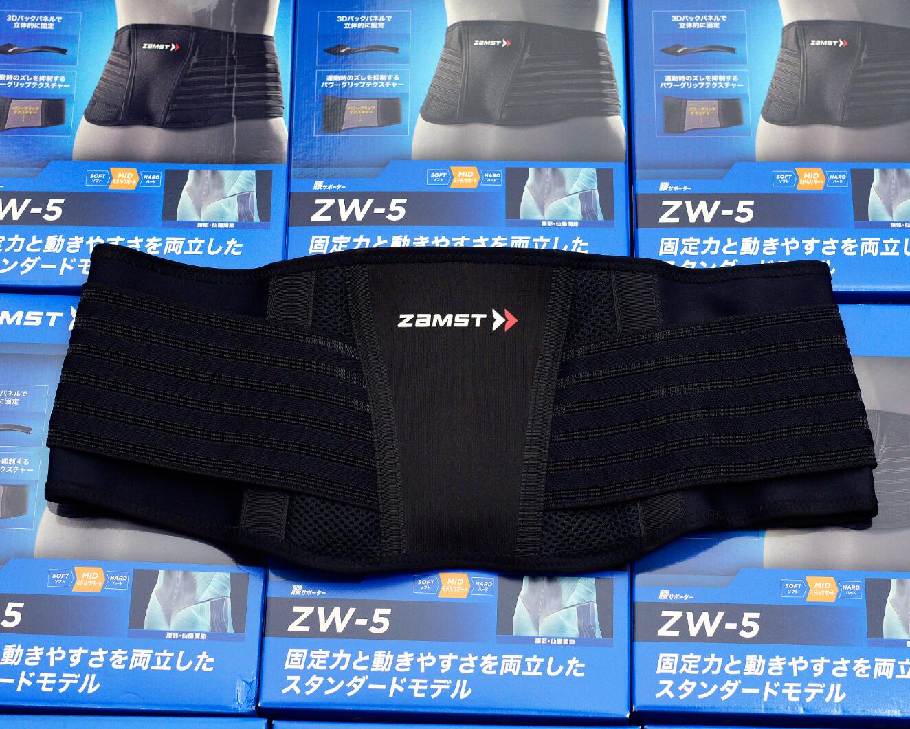 日本专柜正品 ZAMST 运动护腰New ZW-5 护具专业护腰腰部腰椎损伤