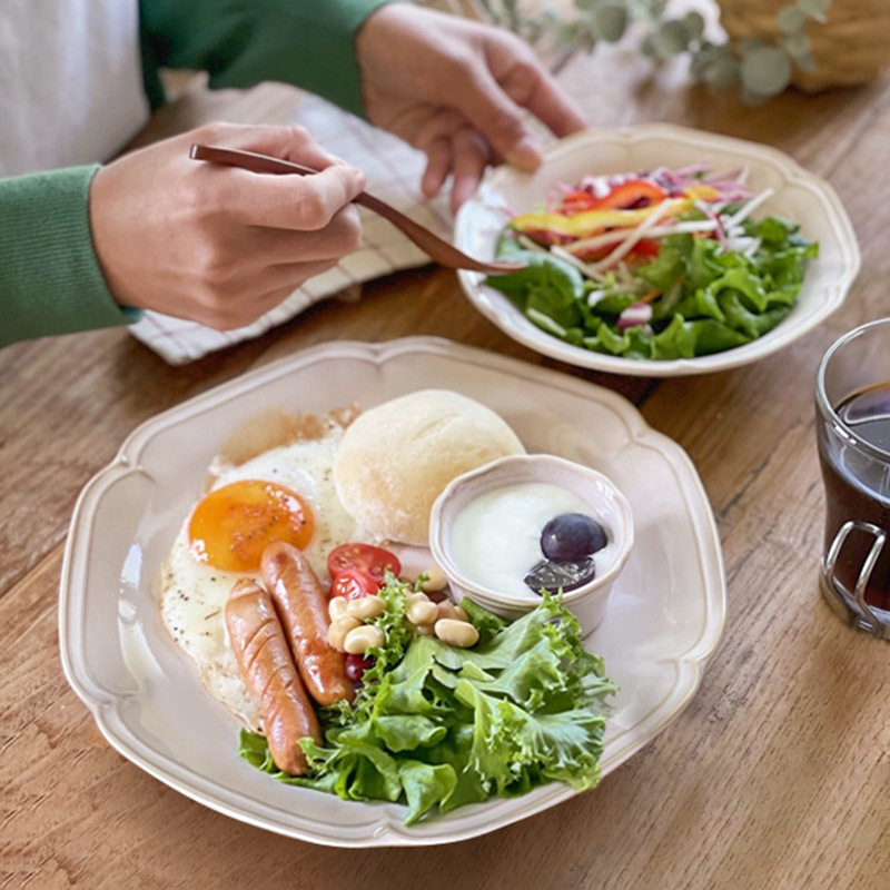 日本制美浓烧花姿曼妙甜点早餐意面牛排餐盘酸奶麦片果酱碗,餐饮具,盘,淘宝优惠券,粉丝福利购,淘宝优惠卷