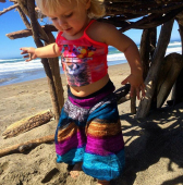 灯笼裤 夏条纹亲子瑜伽裤 休闲运动 儿童版 泰国Bohemian现货幼儿版