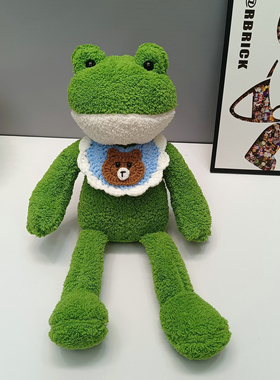 可爱丑萌青蛙公仔绿色玩偶女生毛绒玩具生日礼物儿童男女布娃娃