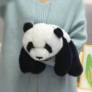 玩偶部落趴款熊猫公仔可爱小熊儿童抱睡毛绒玩具生日礼物女生娃娃