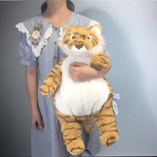 赛特嘟嘟慵懒熊猫白鹅老虎哈士奇公仔儿童女生可爱抱枕毛绒玩具