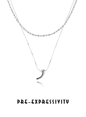 2045系列浮岛项链 设计师款 两戴双层链设计