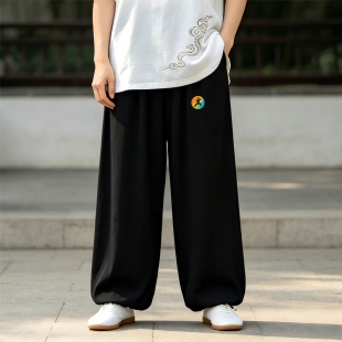 陈正雷太极新款太极裤黑色灯笼裤太极拳练功服
