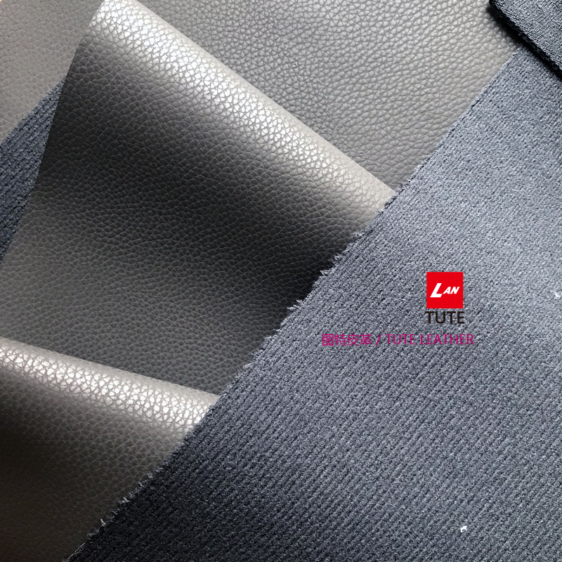 仿皮灰色荔枝纹仿皮弹力软包皮革