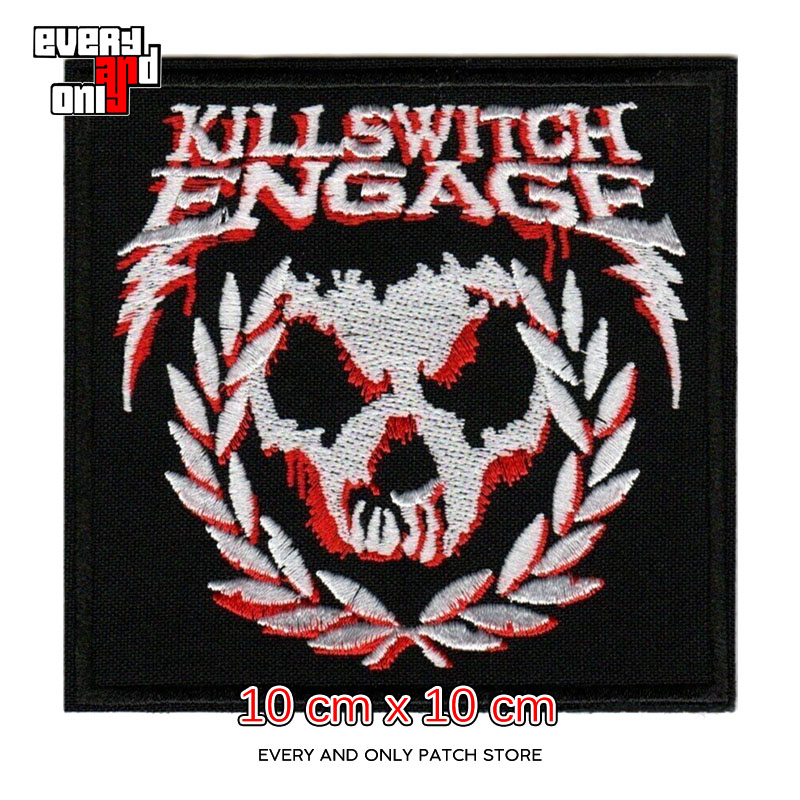 Killswitch Engage金属核乐队骷髅周边立体刺绣PATCH马甲布标布贴