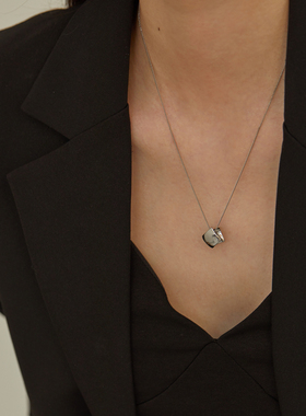 不规则极简性冷淡风锁骨项链
