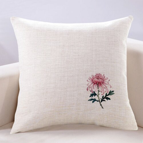 万燊抱枕PP棉客厅杭州菊花布艺