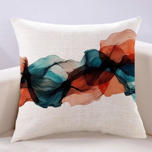现代北欧简约彩色抱枕轻奢高级感沙发客厅大靠背创意靠垫枕套含芯